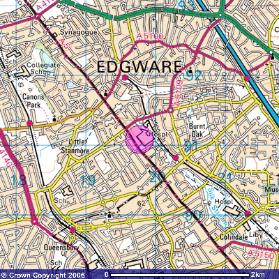 Edgware map bmp